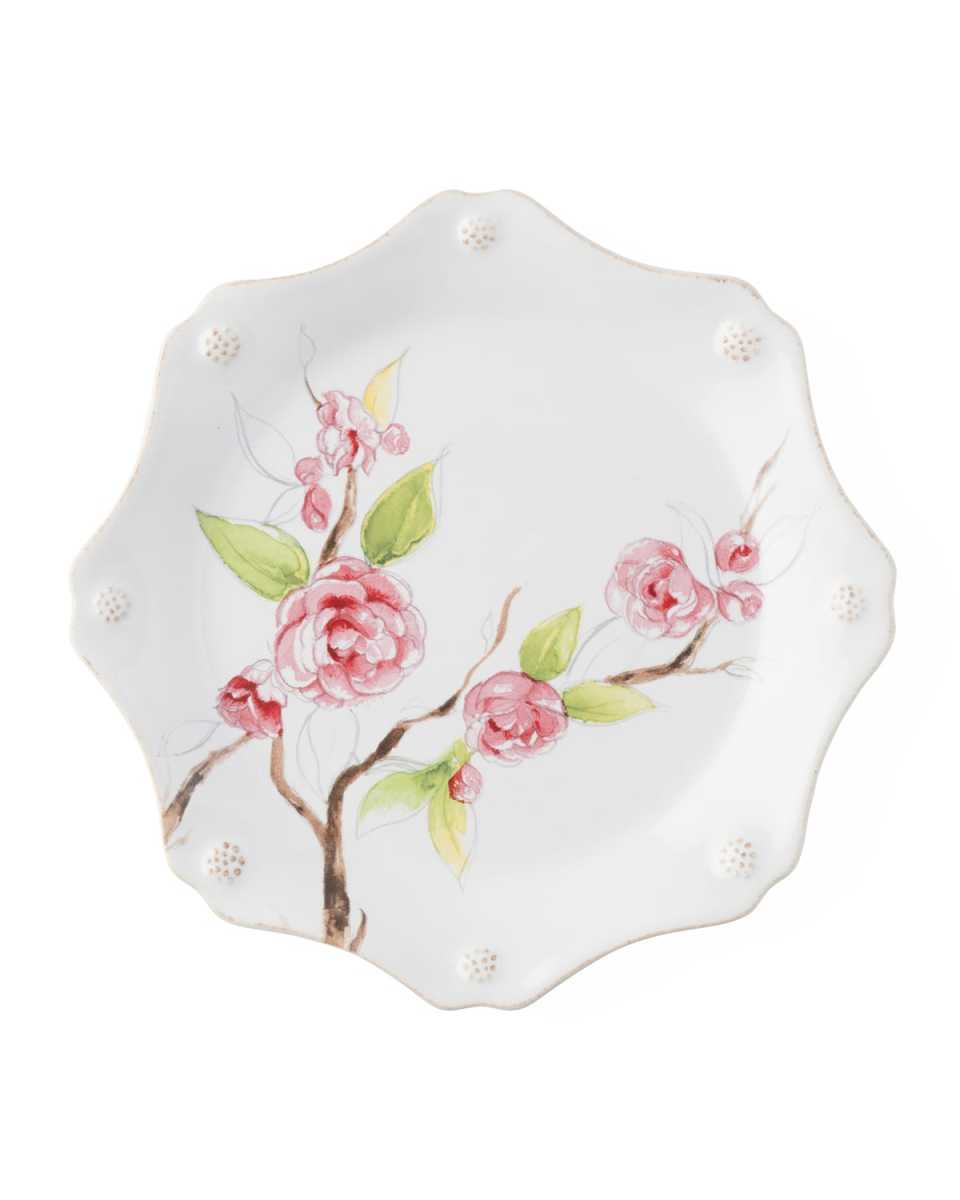 Berry & Thread Floral Sketch Salad Plate - Camellia